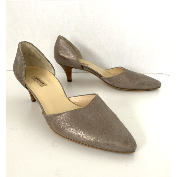 Paul Green Julia Metallic D'Orsay Pump Smoked Brushed Shimmer Point 6 UK… - Picture 3 of 9